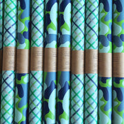 Camo + Plaid Gift Wrap Sheets